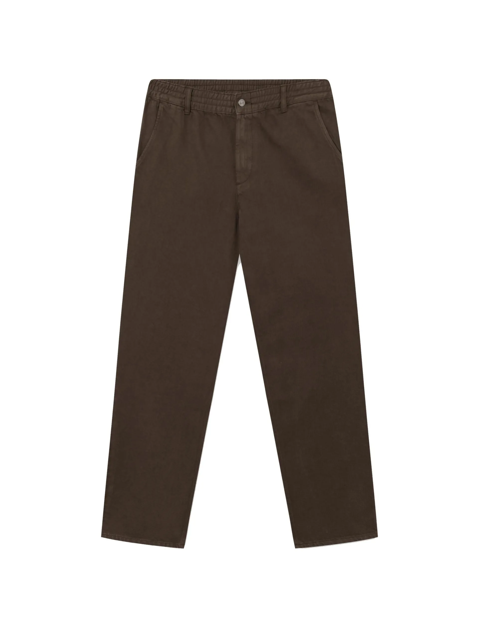 Men Forét Pants-Clay Pants-Deep Brown Twill