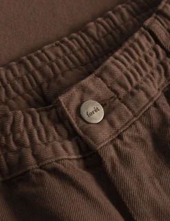 Men Forét Pants-Clay Pants-Deep Brown Twill