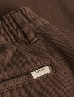 Men Forét Pants-Clay Pants-Deep Brown Twill