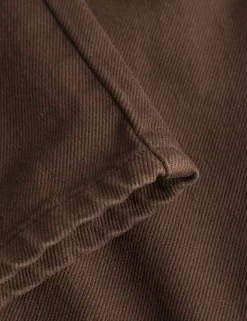 Men Forét Pants-Clay Pants-Deep Brown Twill