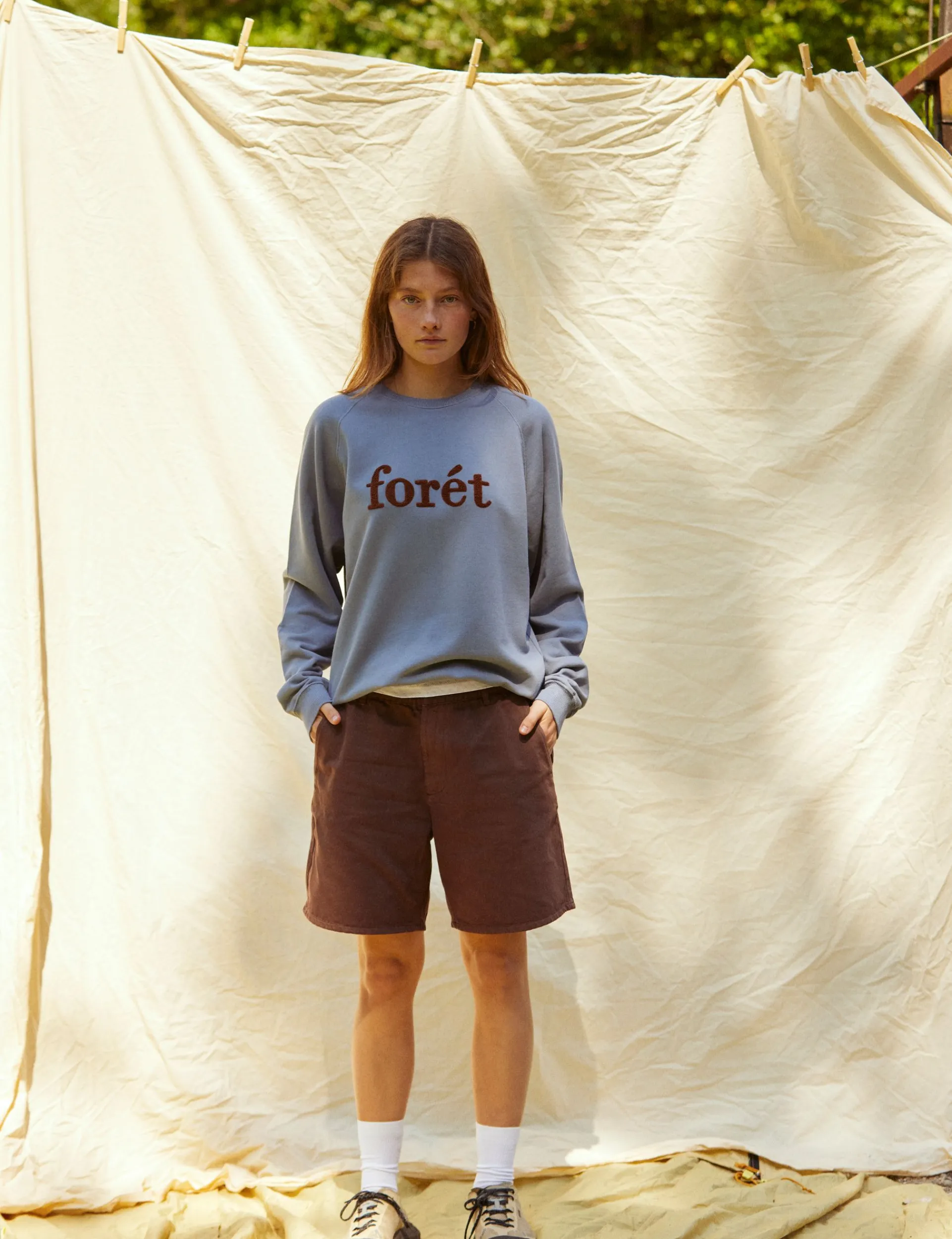Men Forét Shorts-Clay Shorts-Deep Brown