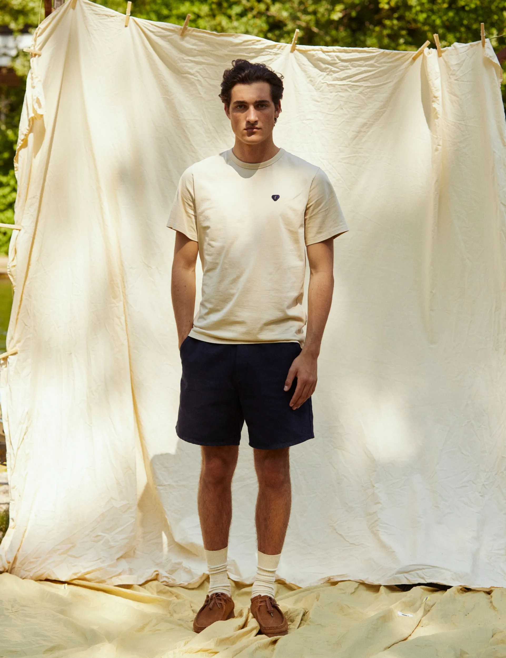 Men Forét Shorts-Clay Shorts-Navy