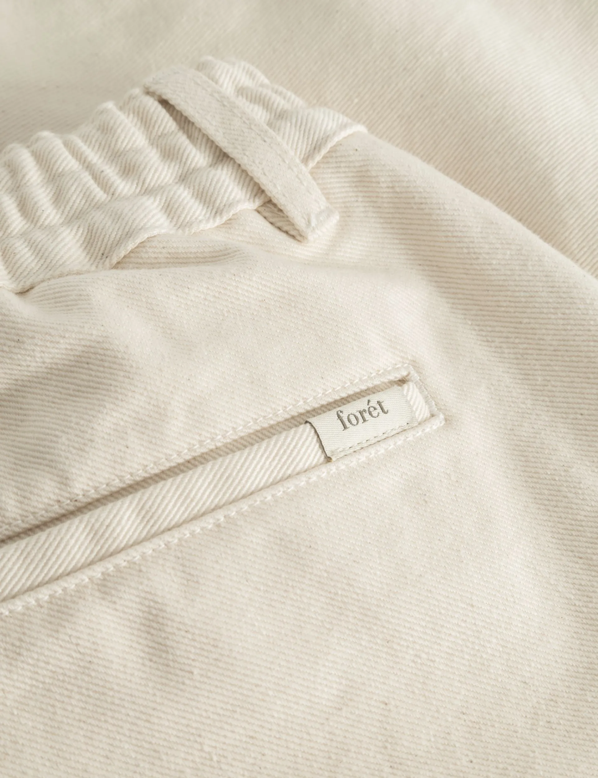 Men Forét Shorts-Clay Twill Shorts-Undyed