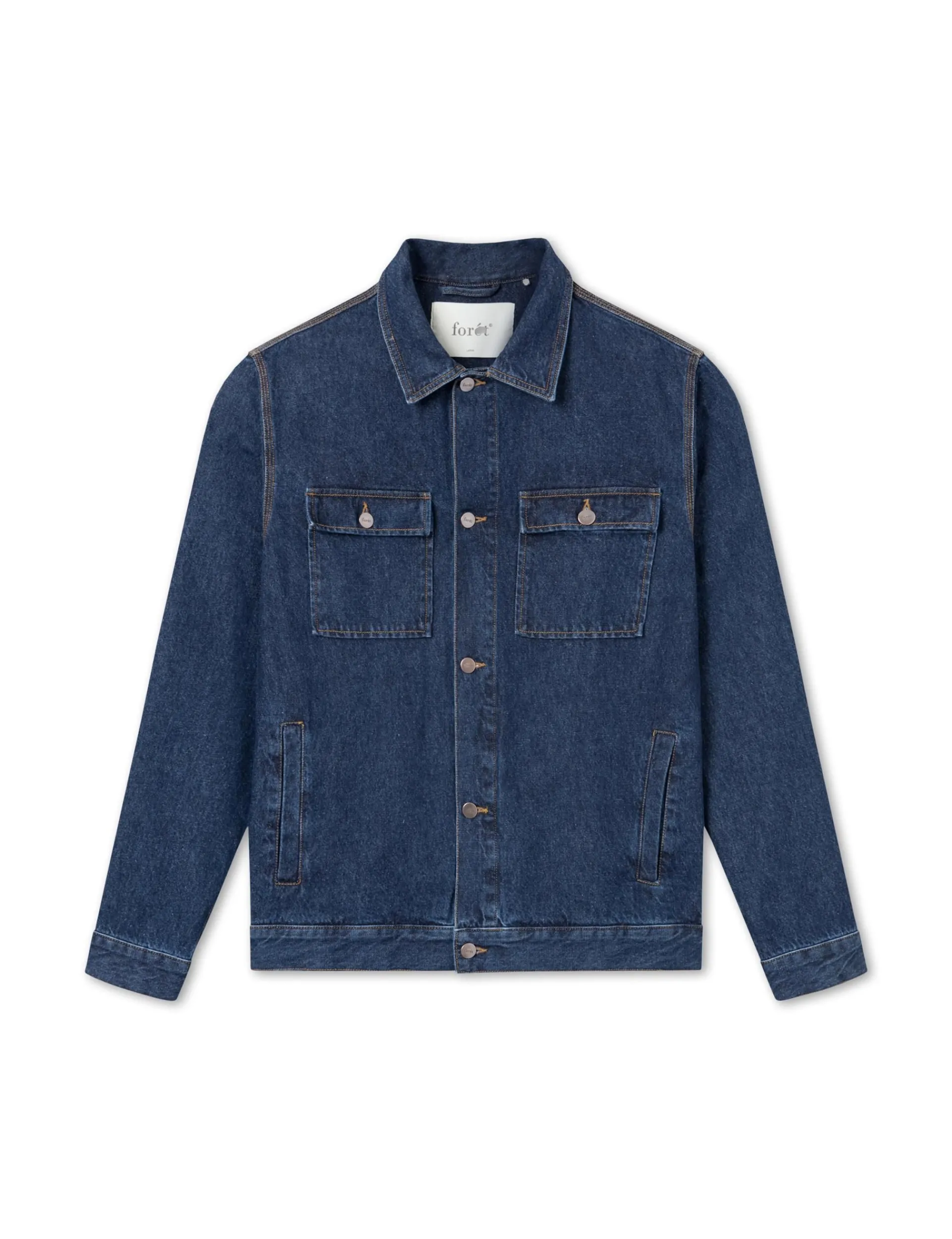 Men Forét Jackets-Cluster Jacket-Indigo