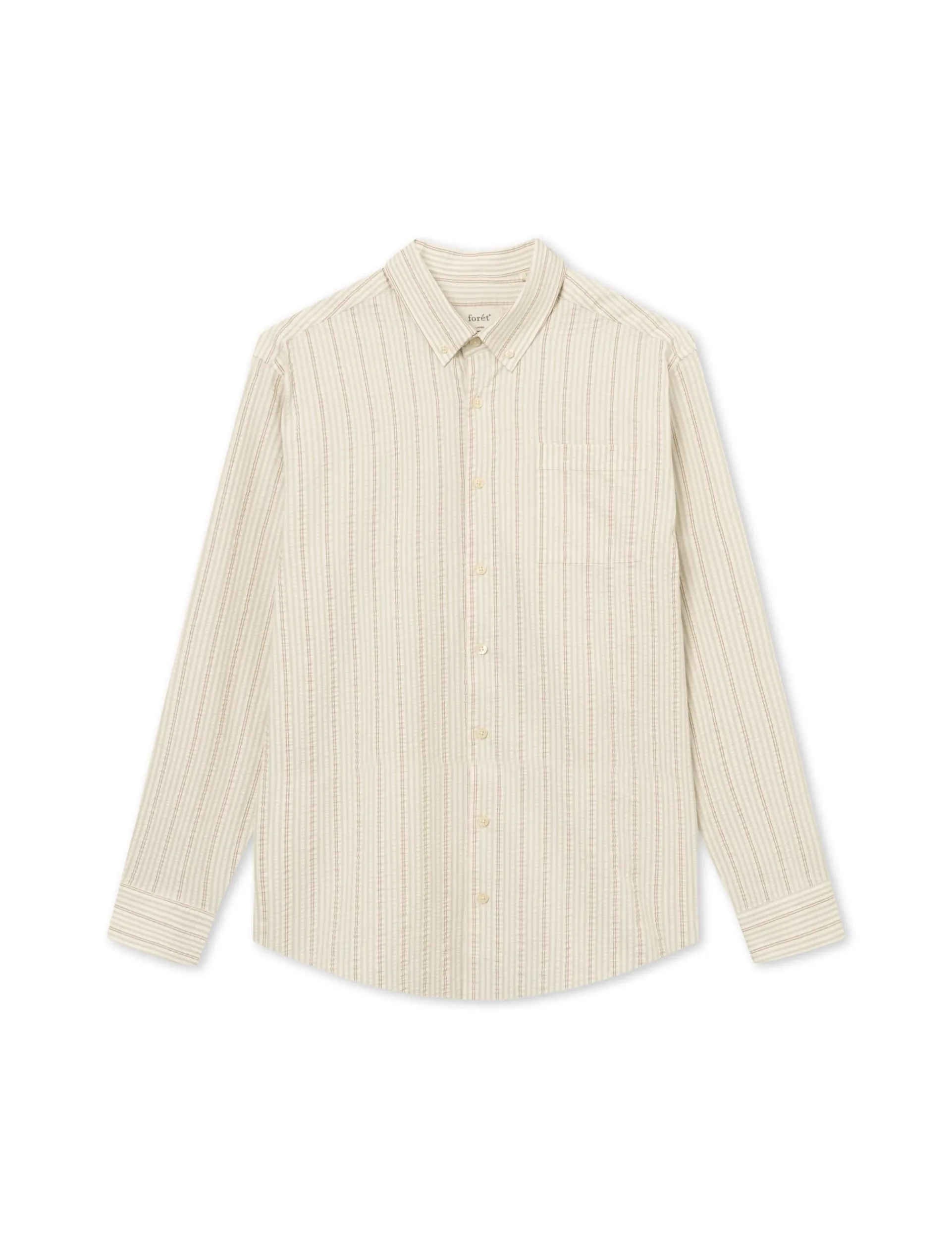 Men Forét Shirts-Crest Dove Shirt-Rubber Stripe