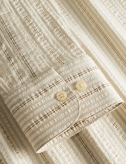 Men Forét Shirts-Crest Dove Shirt-Rubber Stripe