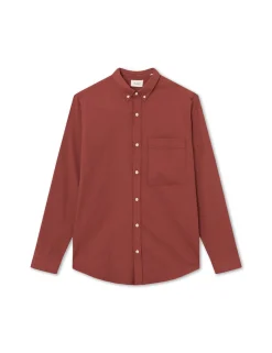 Men Forét Shirts-Drift Shirt-Red Ochre