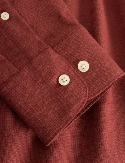 Men Forét Shirts-Drift Shirt-Red Ochre