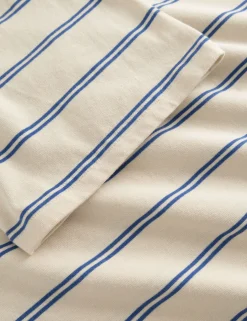 Men Forét T-Shirts-Ferry T-Shirt-Oat/Blue