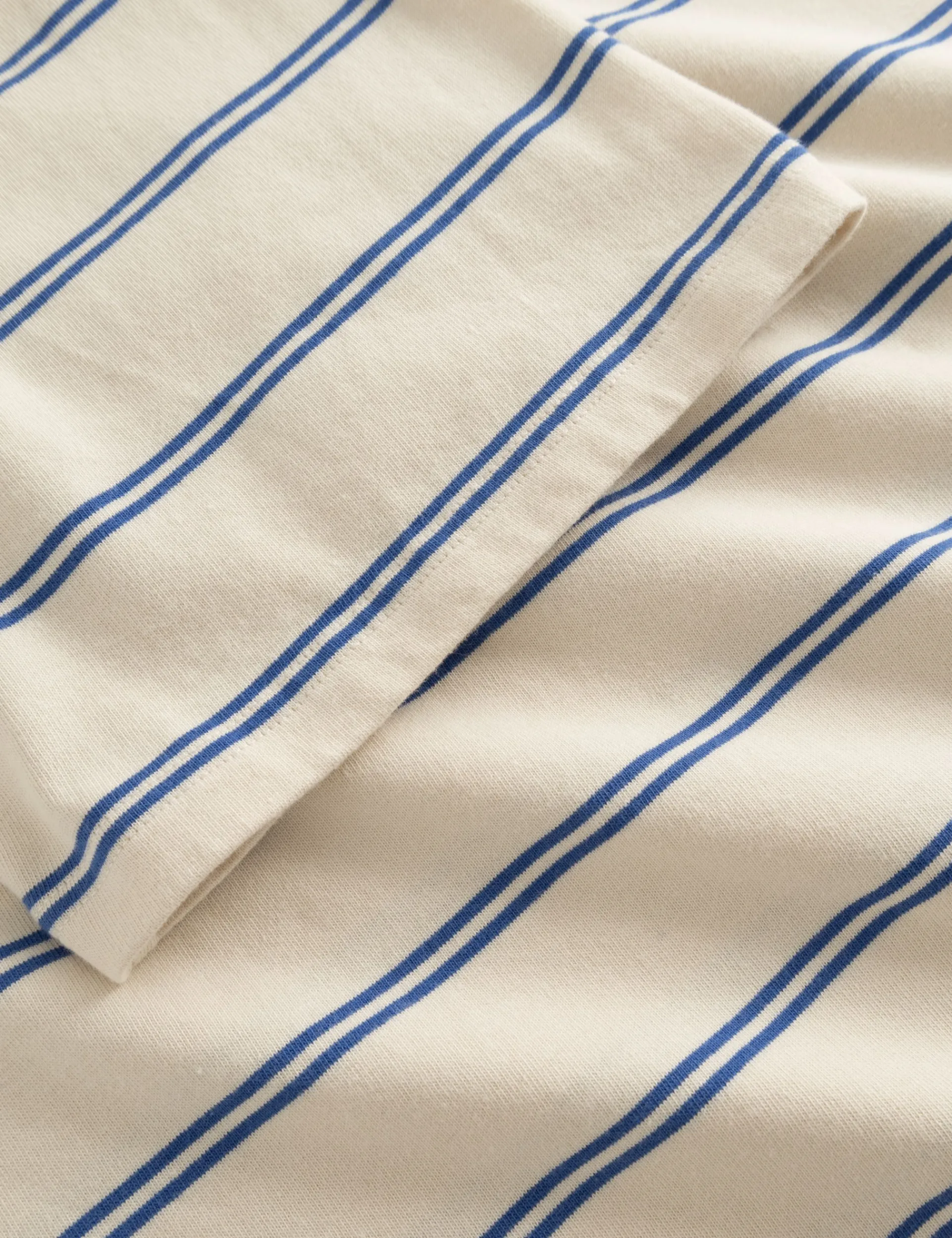Men Forét T-Shirts-Ferry T-Shirt-Oat/Blue