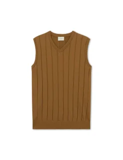 Men Forét Vests-Flume Knit Vest-Rubber