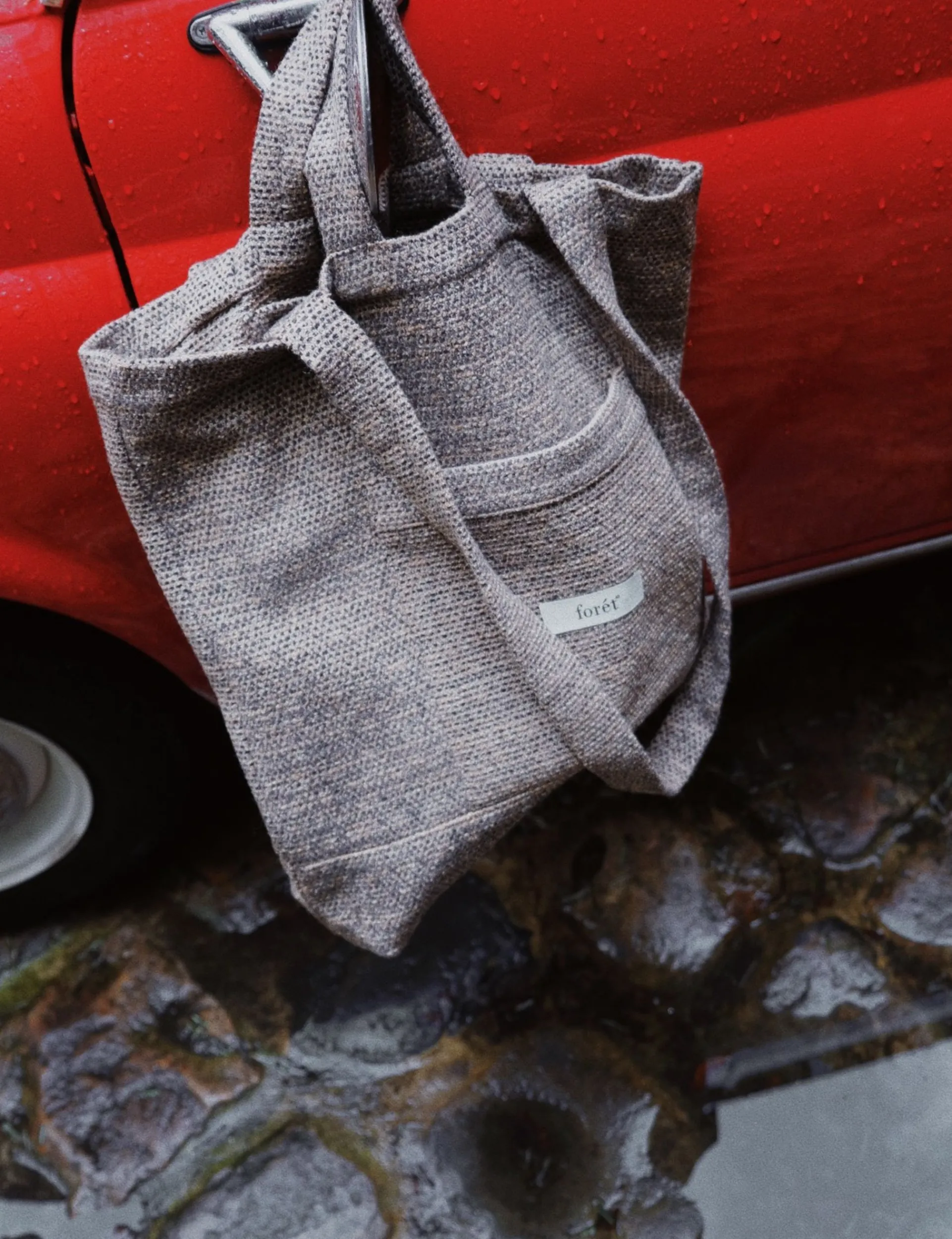 Men Forét Accessories-Foret Tote Bag-Taupe