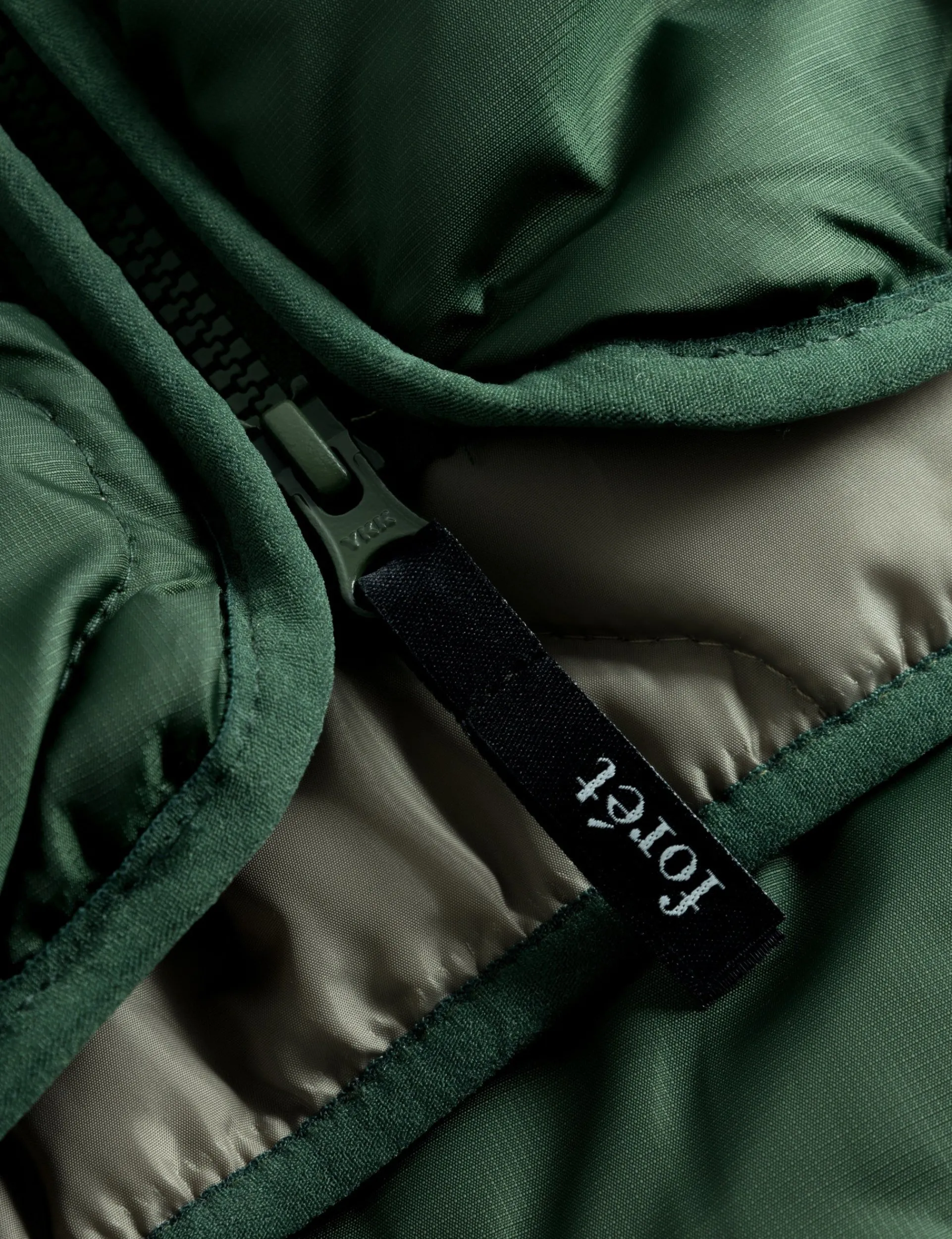 Men Forét Jackets-Fresh Reversible Liner Vest-Dark Green