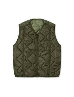 Men Forét Jackets-Fresh Reversible Liner Vest-Army