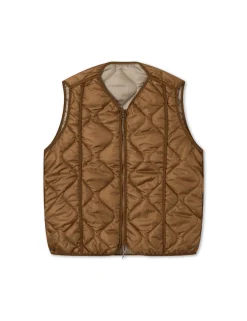 Men Forét Jackets-Fresh Reversible Liner Vest-Brown
