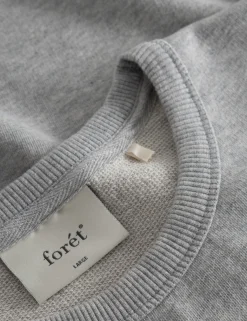 Men Forét Sweatshirts-Gaia Sweatshirt-Lt Grey Mel