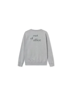 Men Forét Sweatshirts-Gaia Sweatshirt-Lt Grey Mel