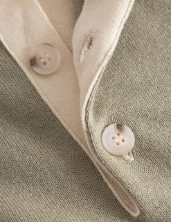Men Forét Sweatshirts-Golf Polo Knit-Cloud/Brick