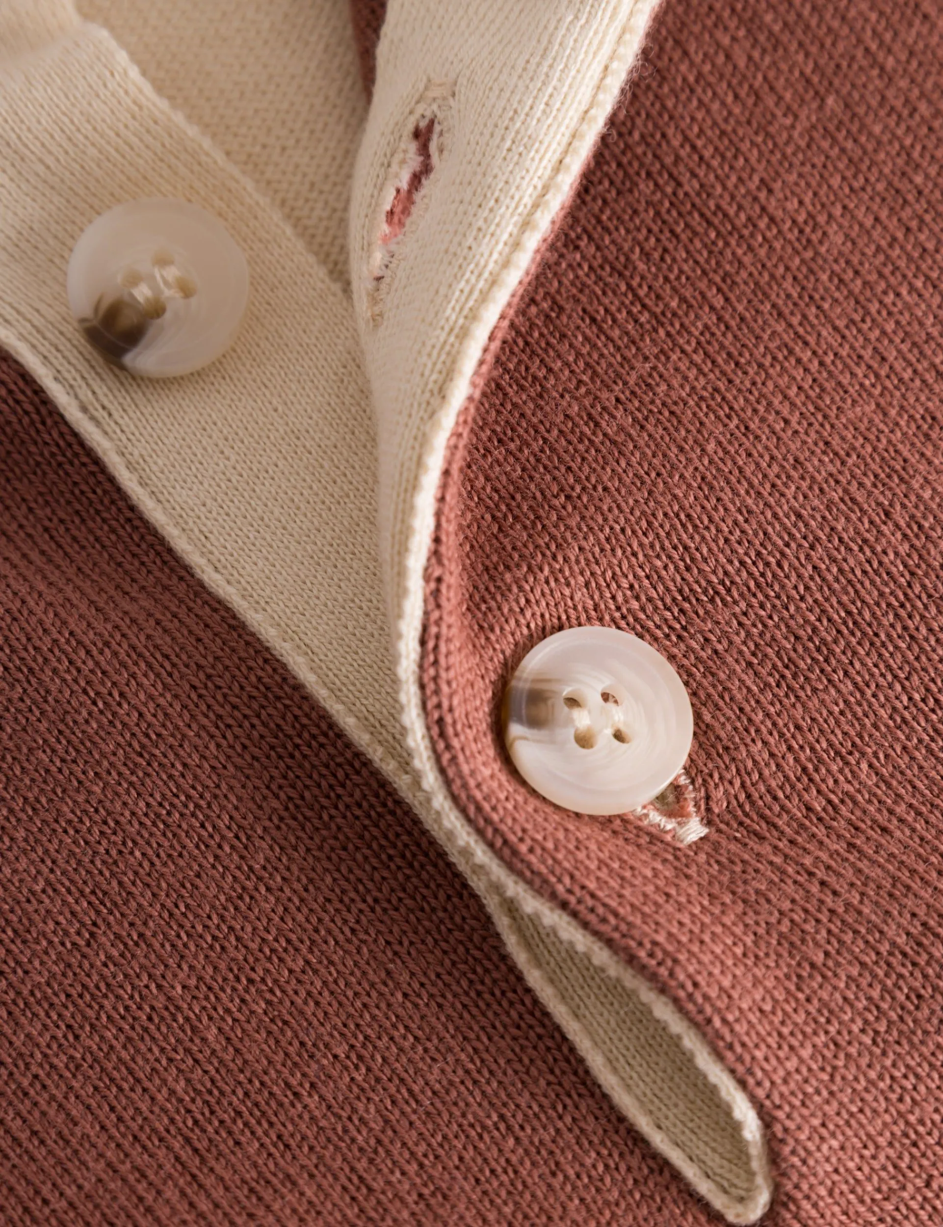 Men Forét Sweatshirts-Golf Polo Knit-Cloud/Navy