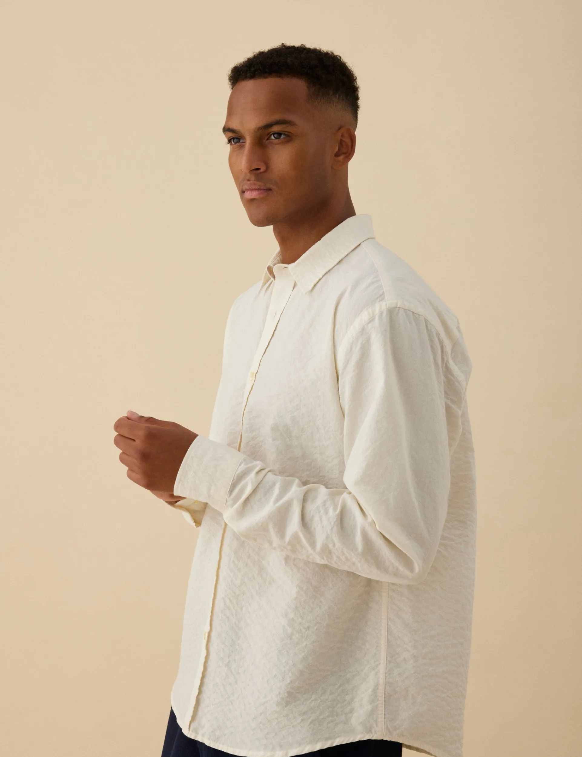 Men Forét Shirts-Hatch Shirt-Cloud