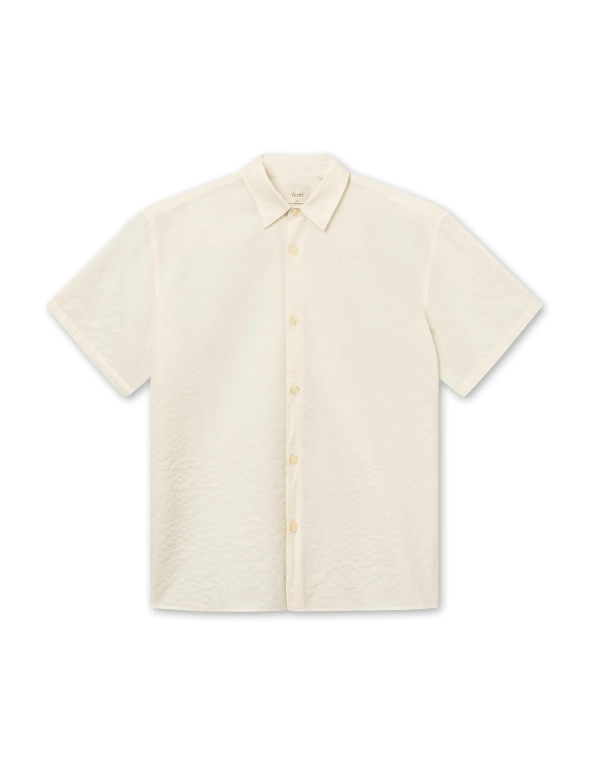 Men Forét Shirts-Hatch Ss Shirt-Cloud