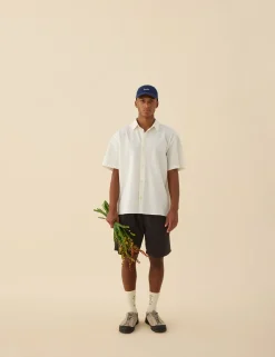 Men Forét Shirts-Hatch Ss Shirt-Cloud