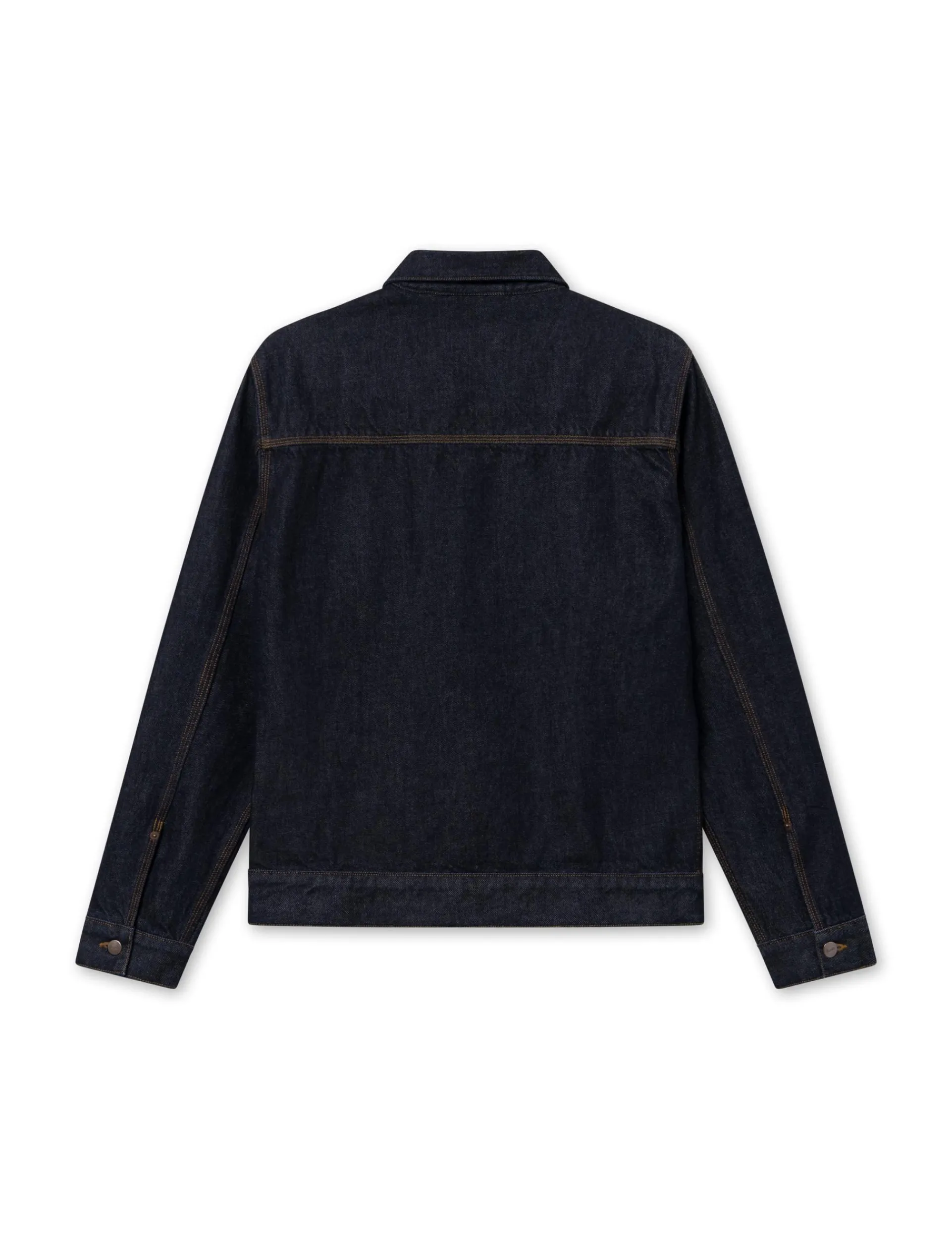 Men Forét Jackets-Hazy Denim Jacket-Raw Denim