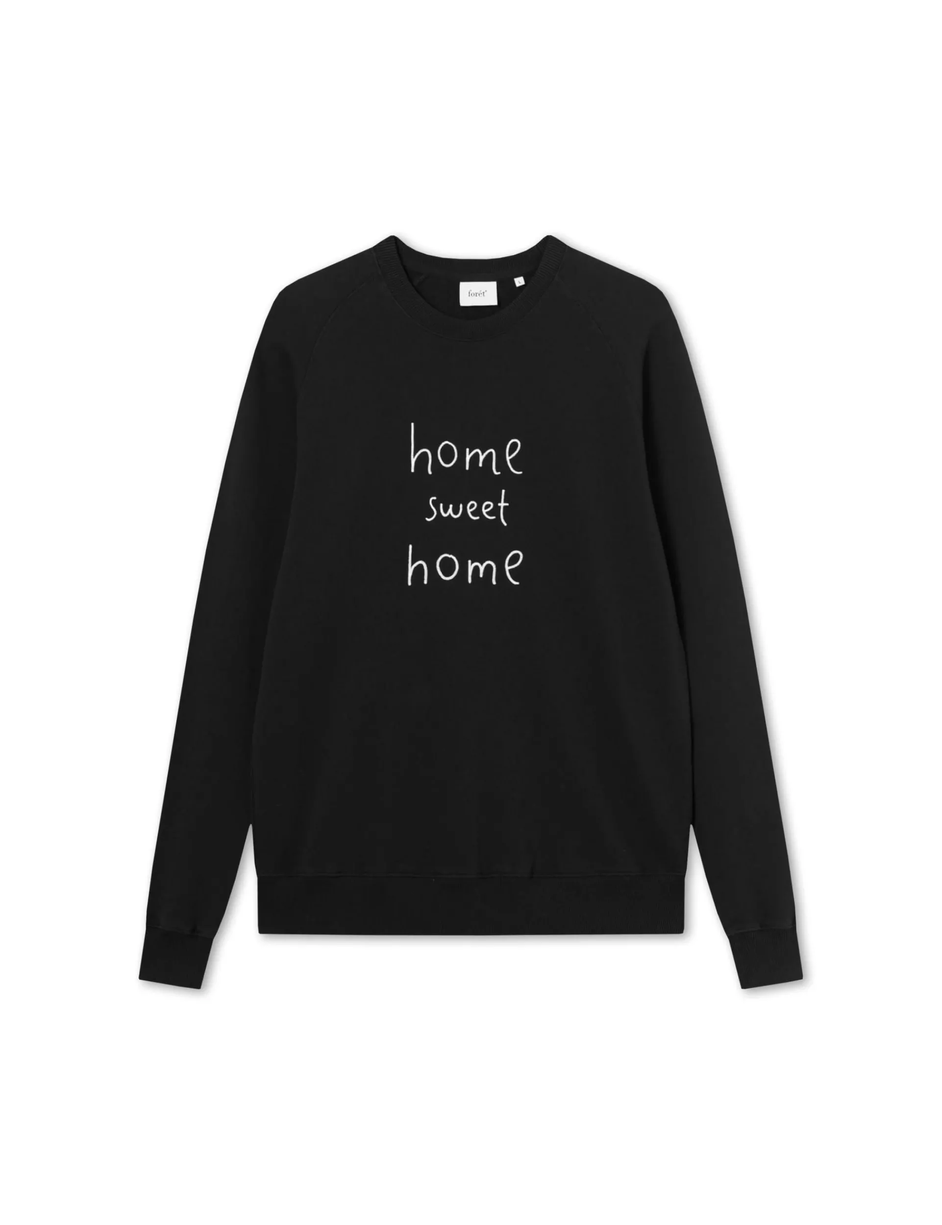 Men Forét Sweatshirts-Heart Sweatshirt-Black/Cloud