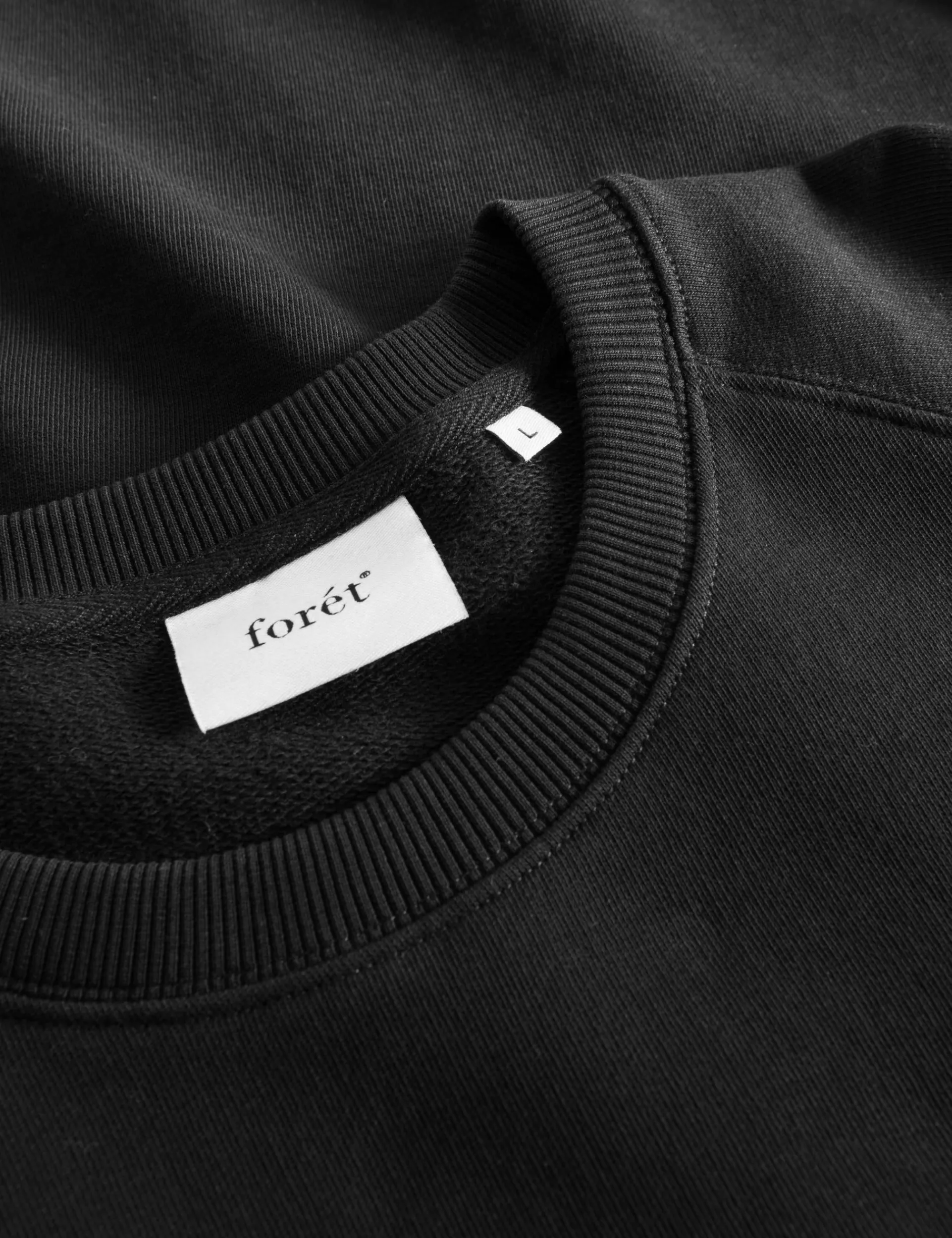 Men Forét Sweatshirts-Heart Sweatshirt-Black/Cloud