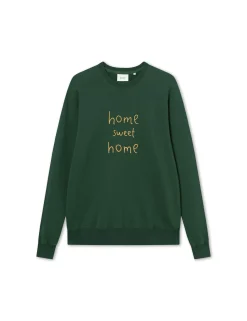 Men Forét Sweatshirts-Heart Sweatshirt-Dark Green/Rubber
