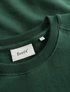 Men Forét Sweatshirts-Heart Sweatshirt-Dark Green/Rubber