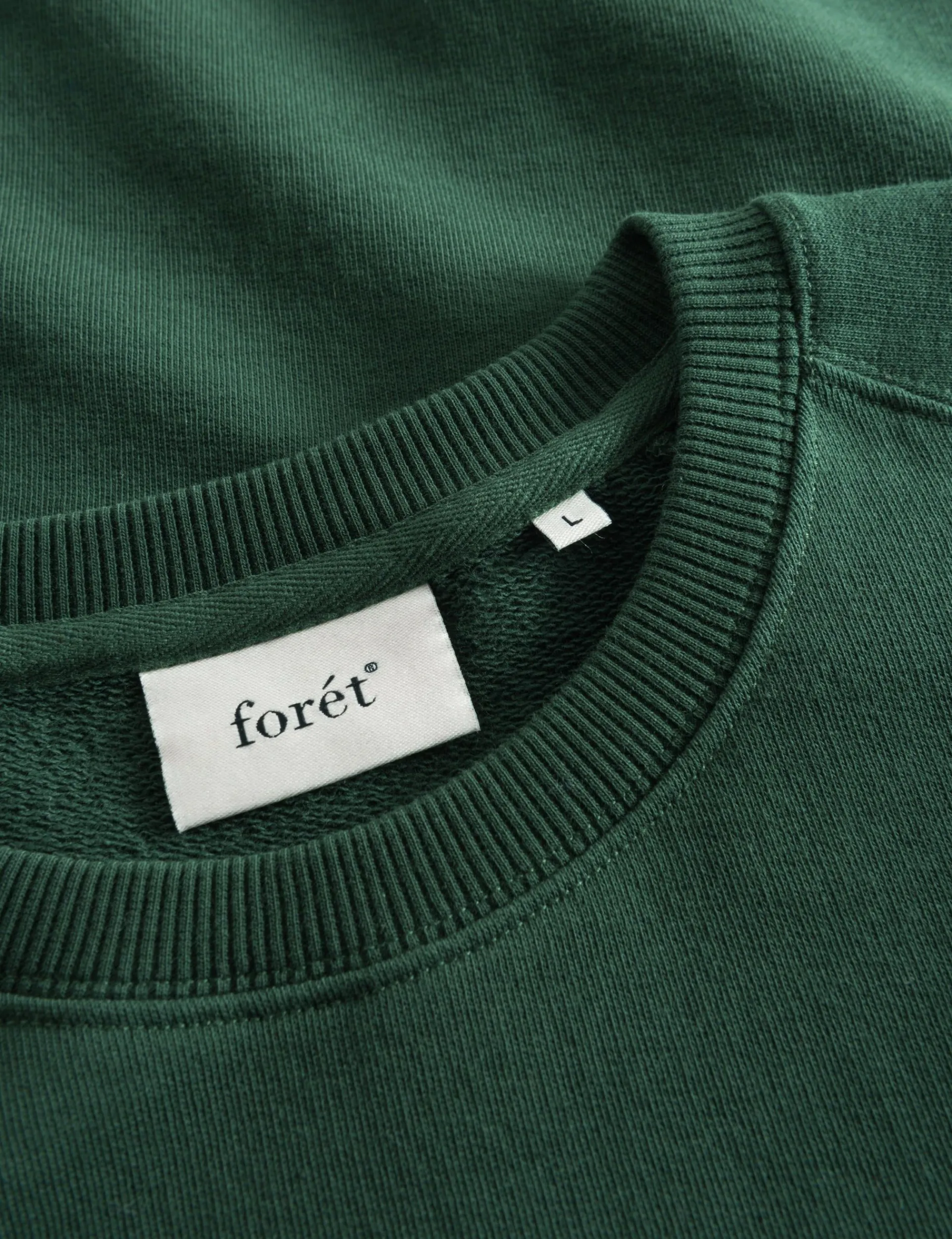 Men Forét Sweatshirts-Heart Sweatshirt-Dark Green/Rubber