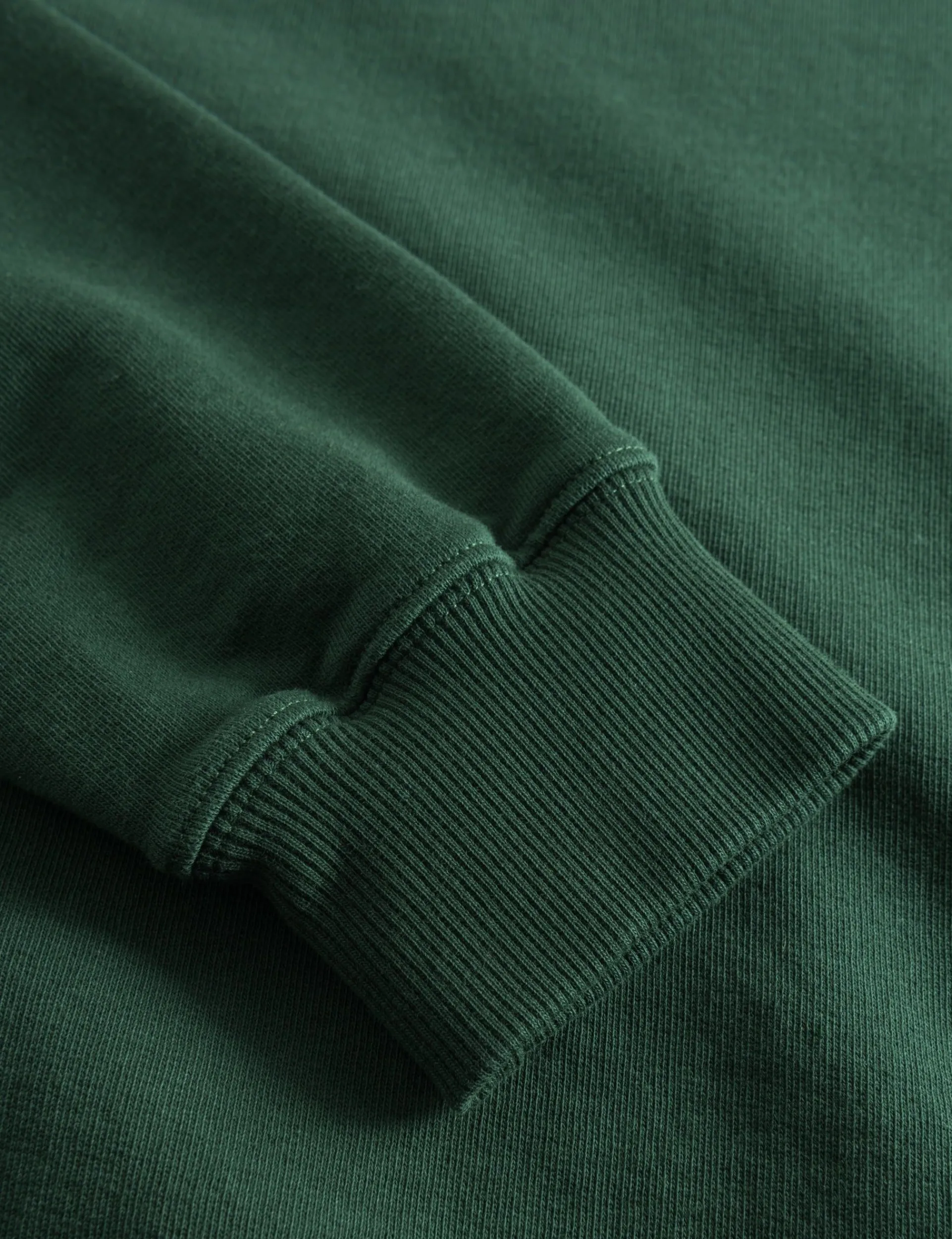 Men Forét Sweatshirts-Heart Sweatshirt-Dark Green/Rubber