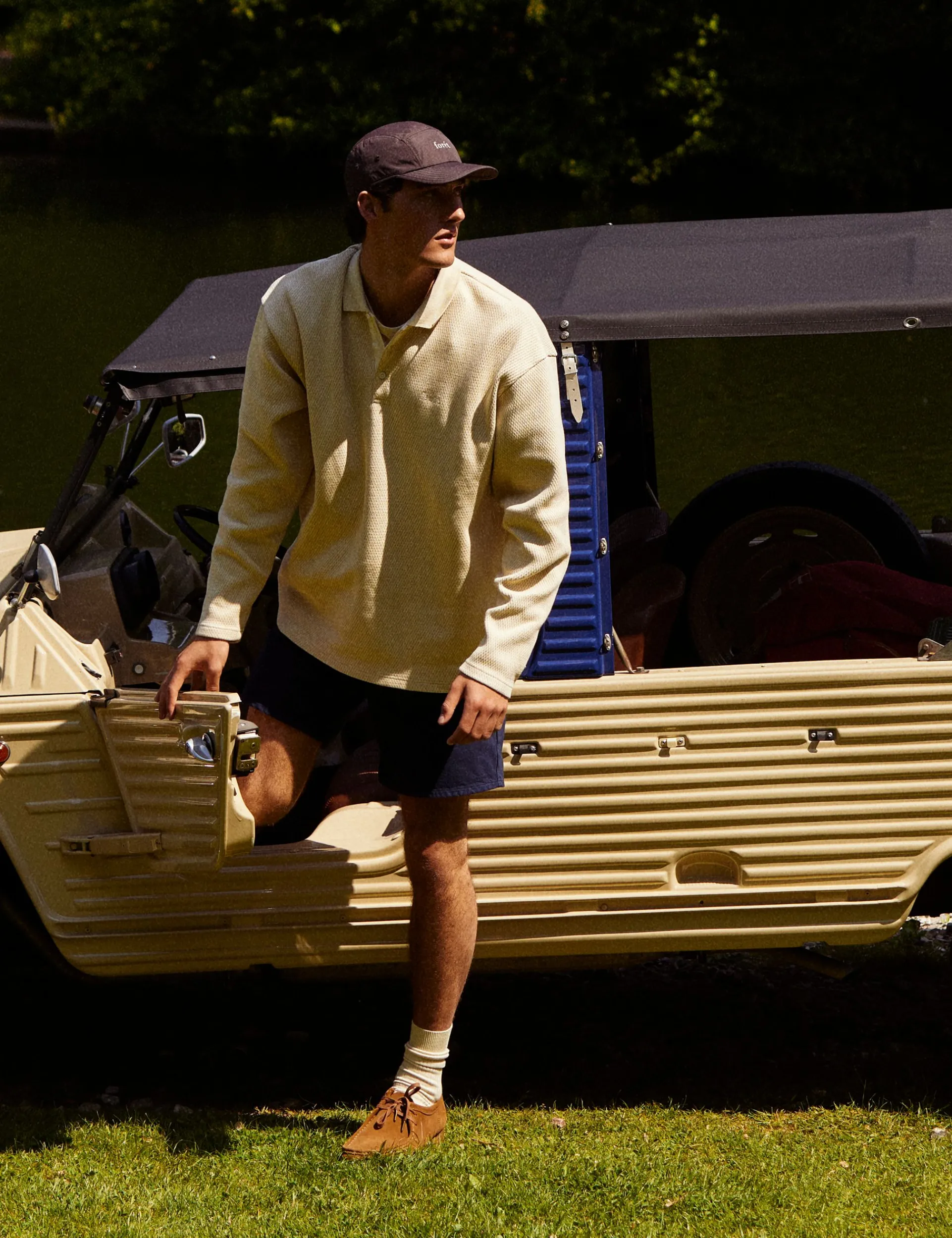 Men Forét Sweatshirts-Herb Polo-Oat