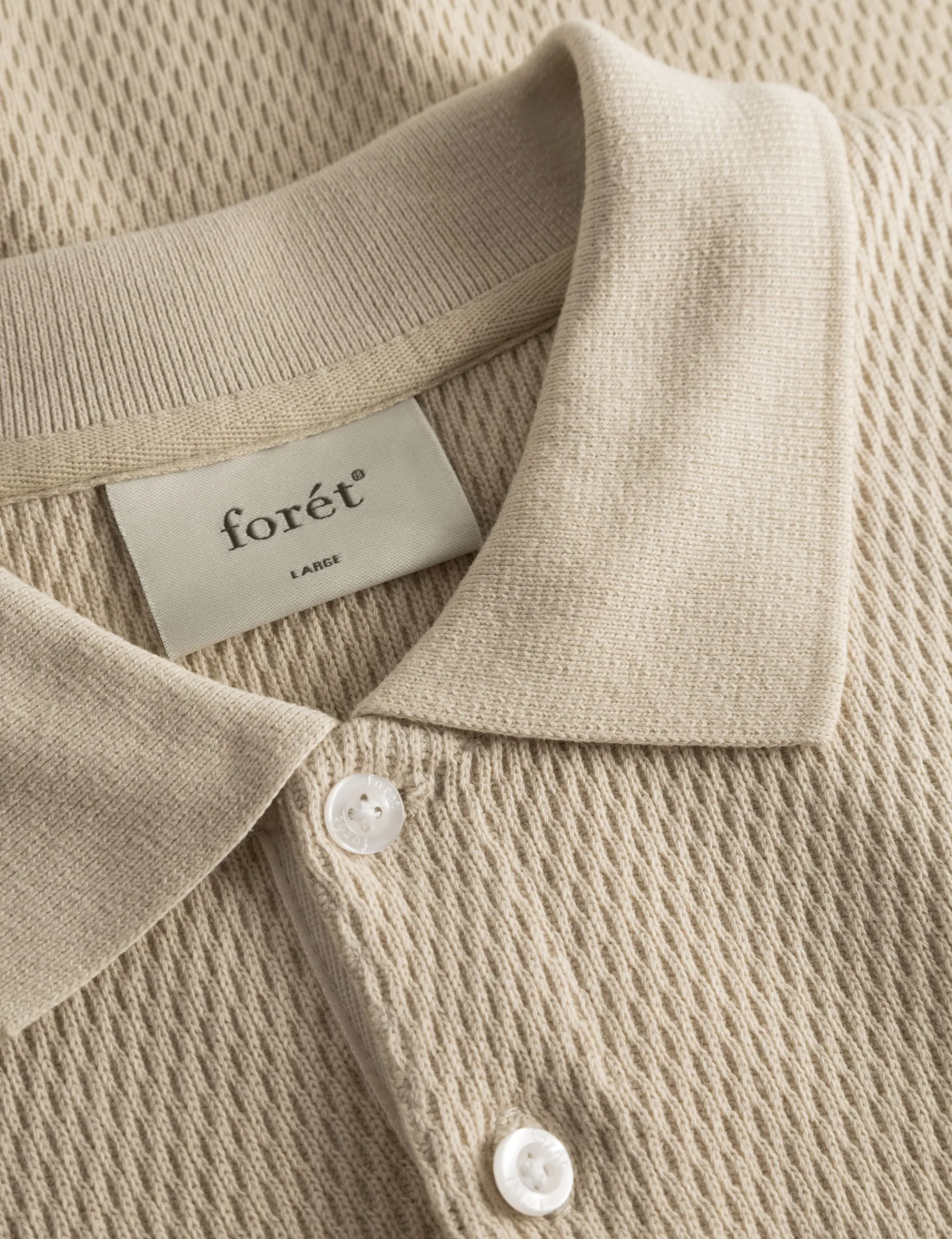 Men Forét Sweatshirts-Herb Polo-Oat