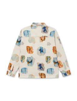 Men Forét Overshirts-Heyday Artwork Overshirt-Undyed