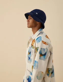 Men Forét Jackets-Heyday Artwork Overshirt-Undyed