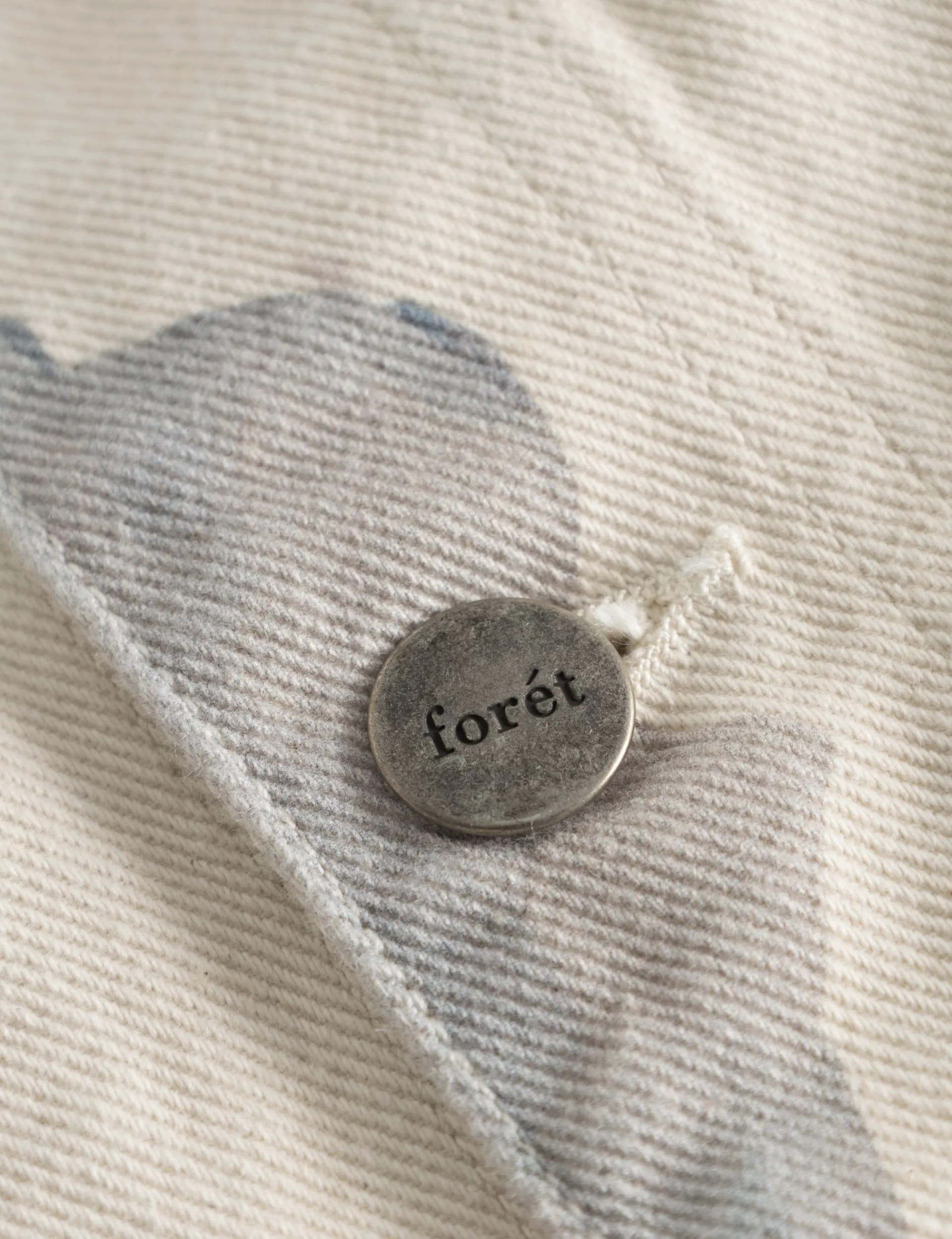 Men Forét Jackets-Heyday Artwork Overshirt-Undyed