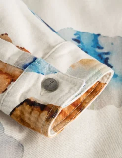 Men Forét Jackets-Heyday Artwork Overshirt-Undyed