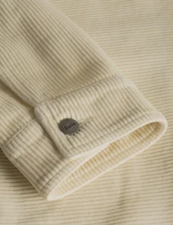 Men Forét Jackets-Heyday Overshirt-Cream Corduroy