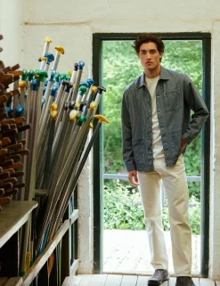 Men Forét Jackets-Heyday Overshirt-Hickory