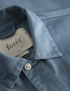 Men Forét Overshirts-Heyday Overshirt-Vintage Blue