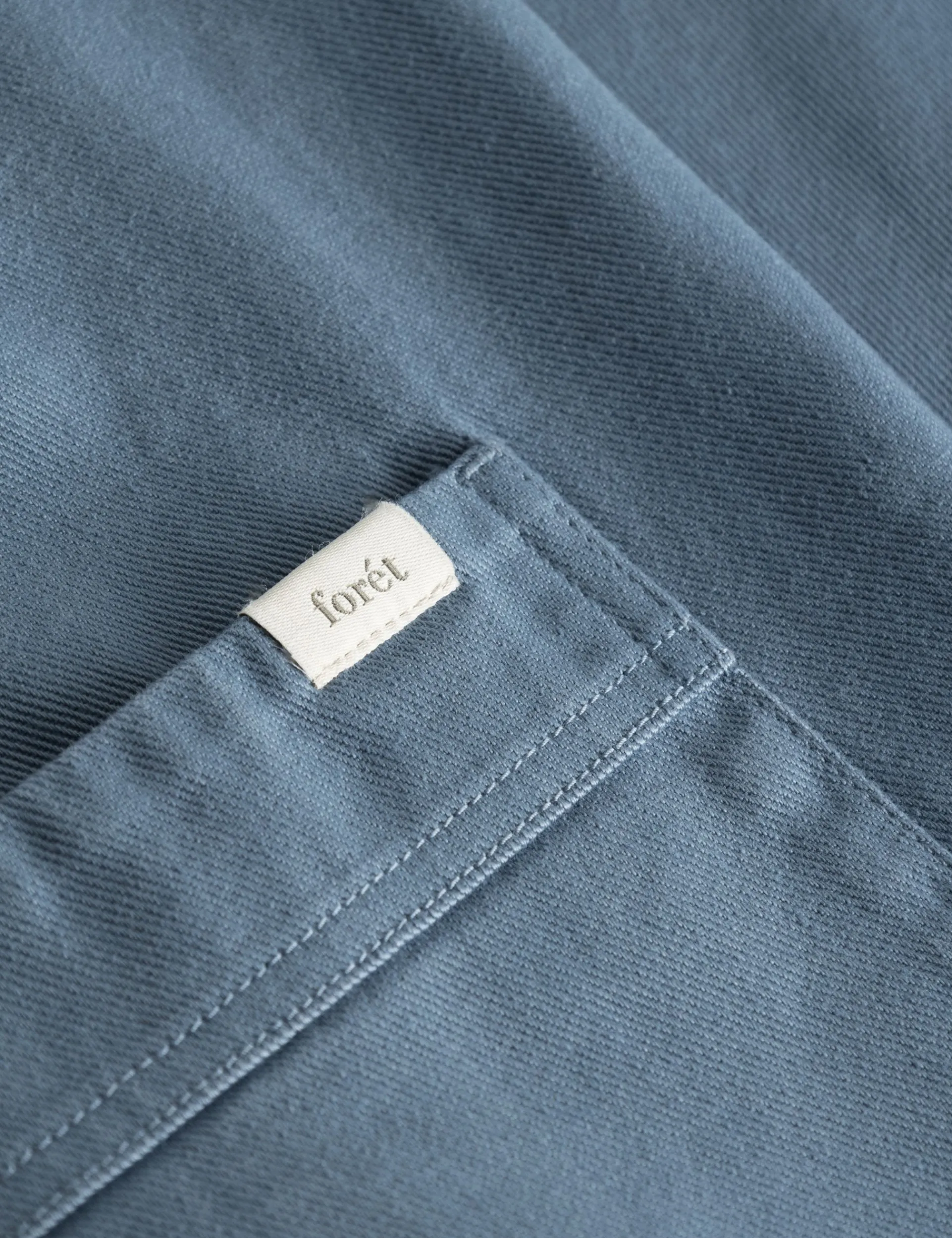 Men Forét Shirts-Heyday Overshirt-Vintage Blue