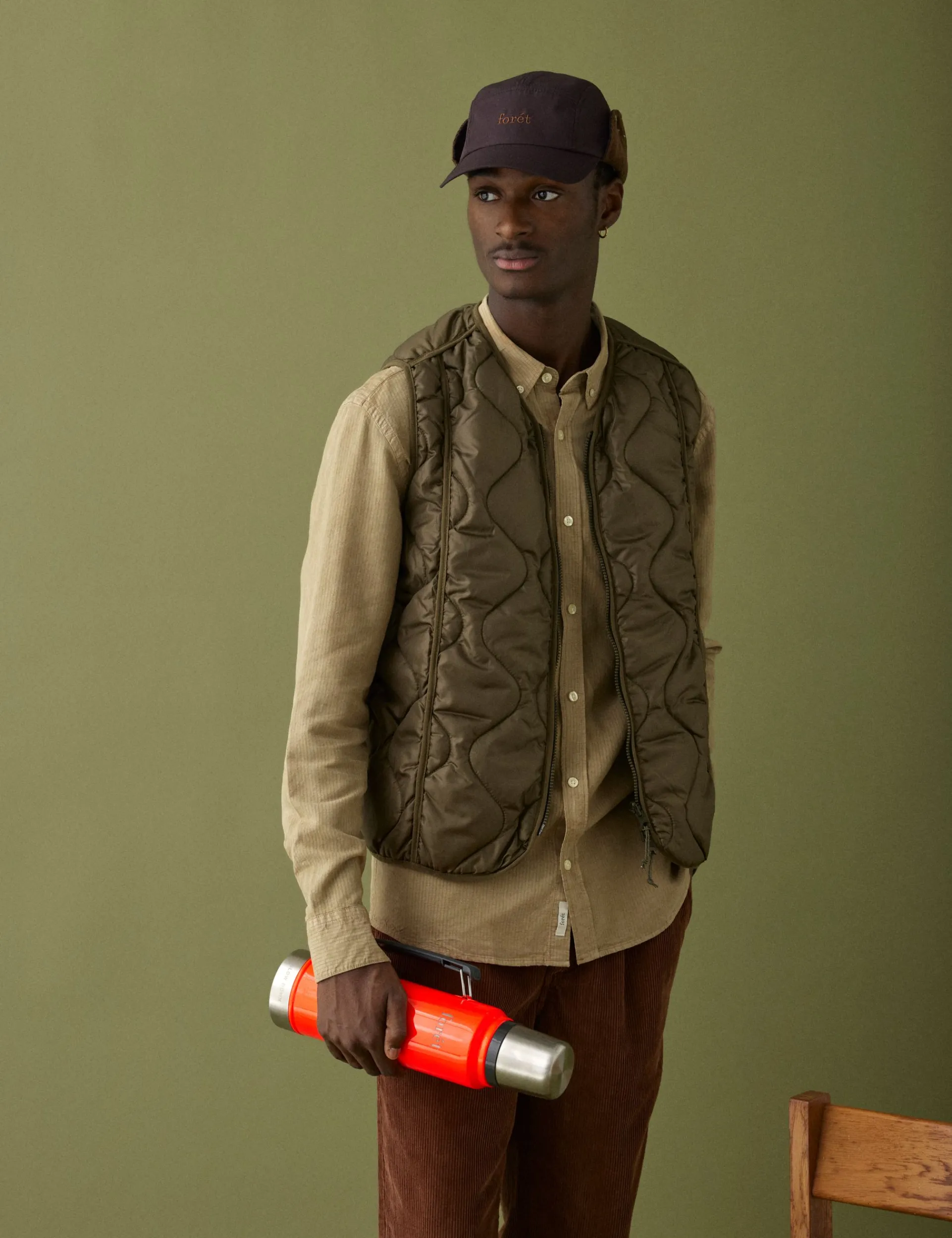 Men Forét Accessories-Hidden Cap-Dark Brown
