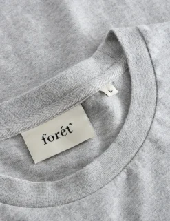 Men Forét T-Shirts-Hill Longsleeve-Light Grey Mel