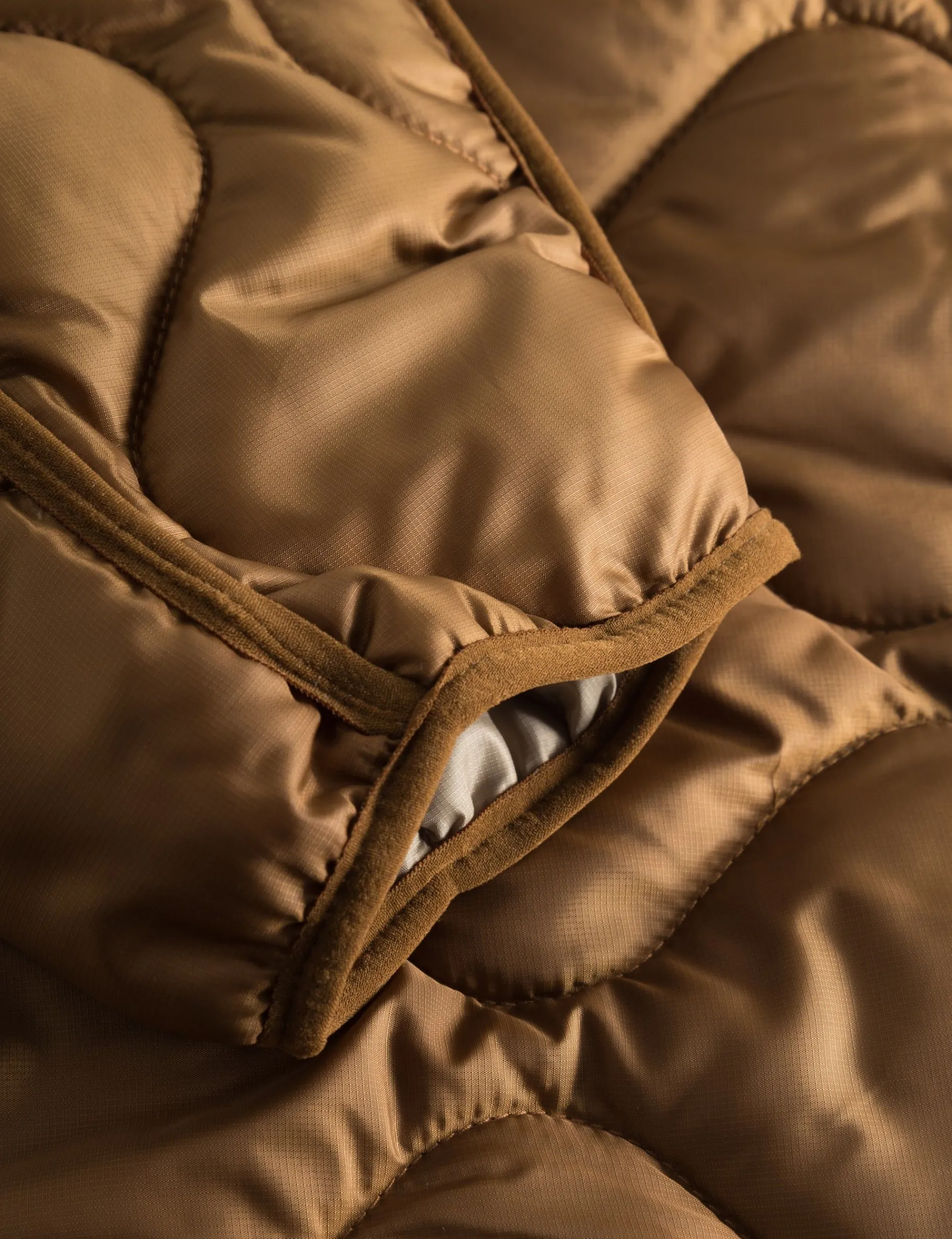 Men Forét Jackets-Humid Reversible Liner Jacket-Brown