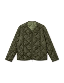 Men Forét Overshirts-Humid Reversible Liner Jacket-Army