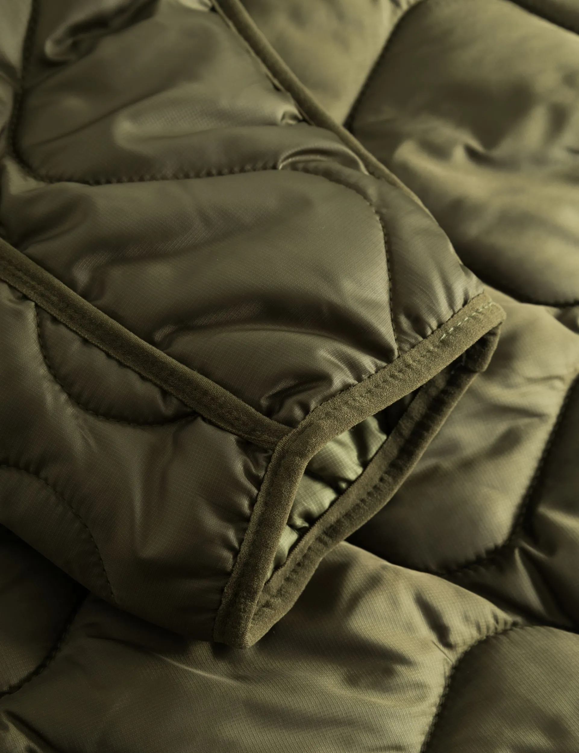 Men Forét Overshirts-Humid Reversible Liner Jacket-Army