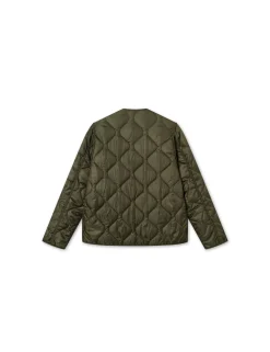 Men Forét Overshirts-Humid Reversible Liner Jacket-Army