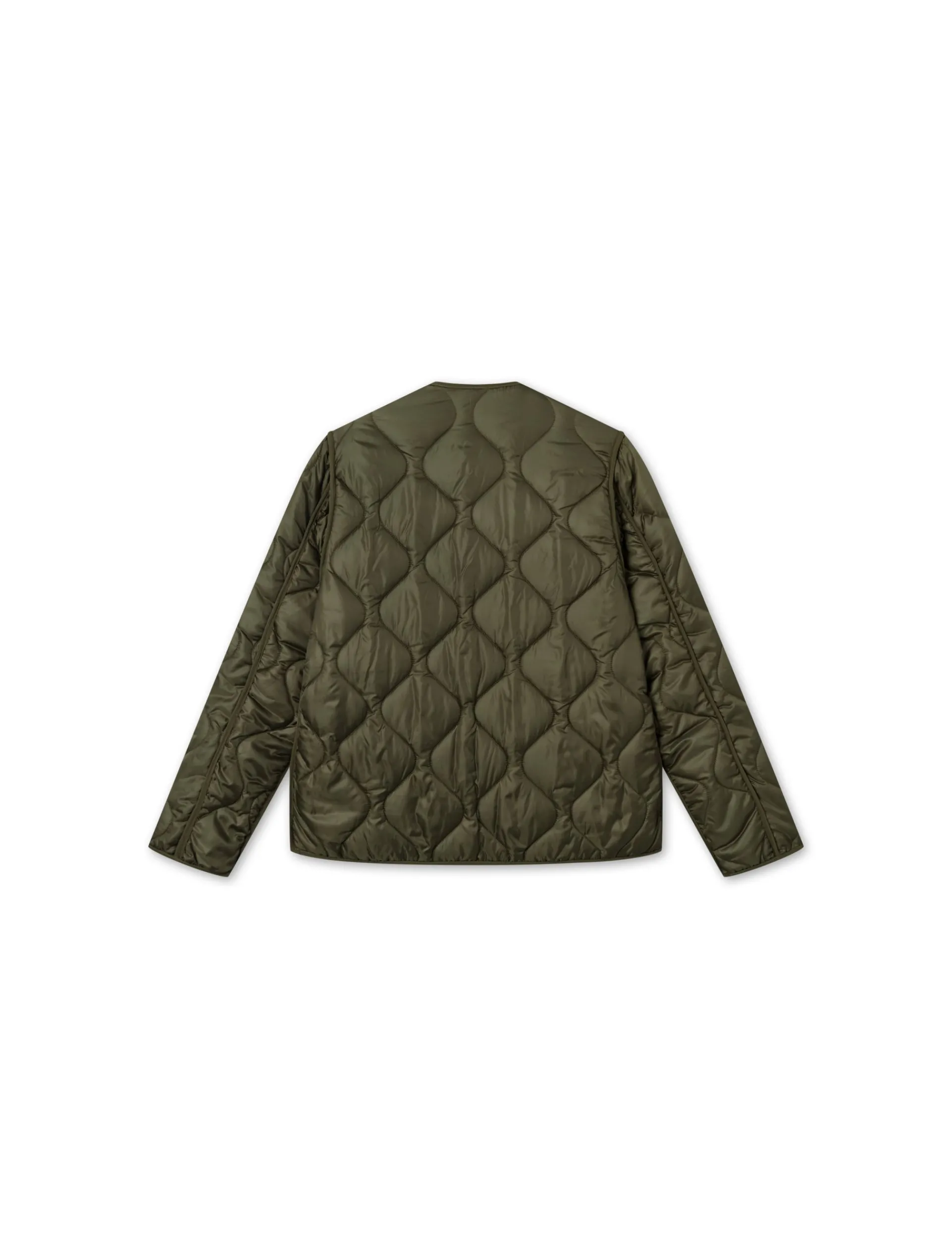 Men Forét Overshirts-Humid Reversible Liner Jacket-Army